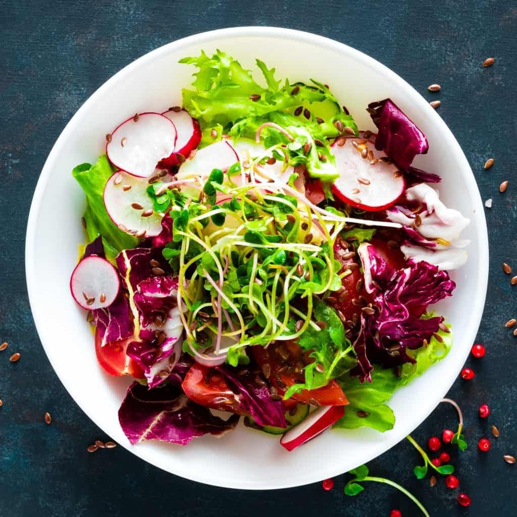 Fresh vegetable salad