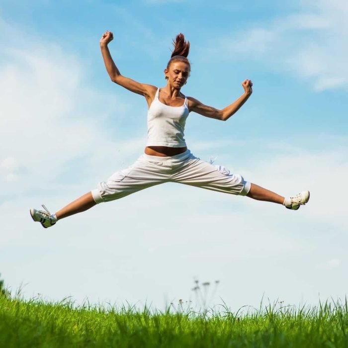 woman engaged in fitness
